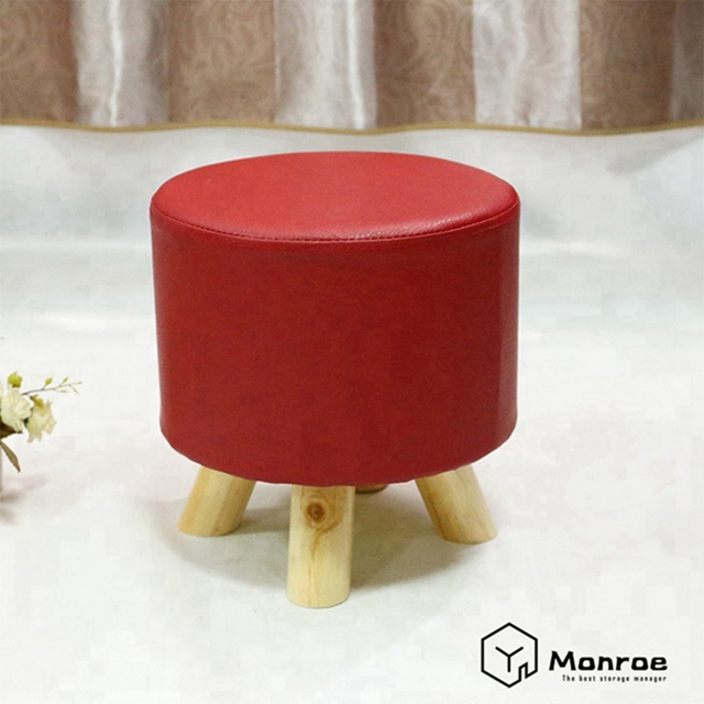 Creative Fashion PU Expression Taburete de cuatro patas Sala de estar