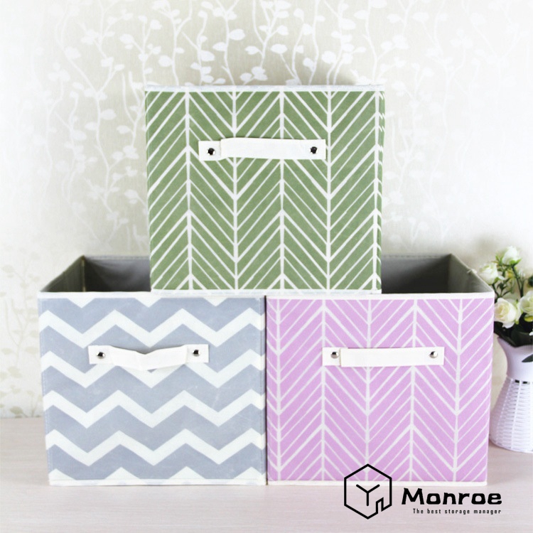 Basket Bins Organizador de almacenamiento plegable Cajas Cubo - Comprar