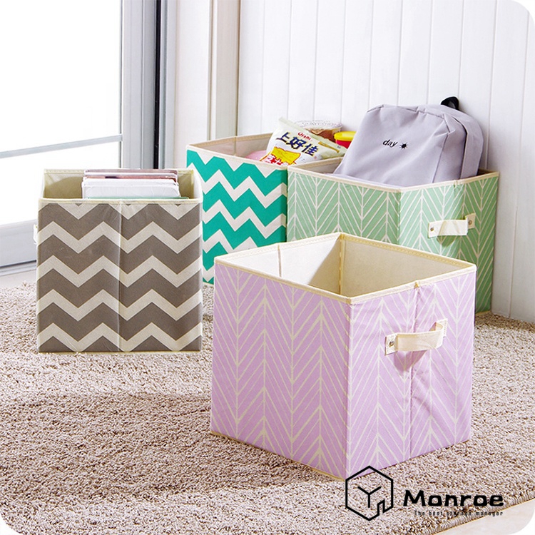 Basket Bins Organizador de almacenamiento plegable Cajas Cubo - Comprar