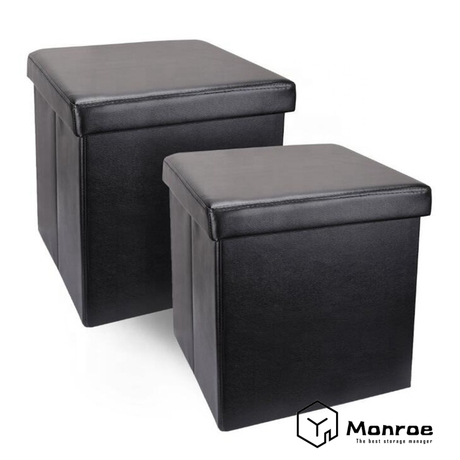 Otomana Fresh Home Elements, cubo de almacenamiento de 15 pulgadas con