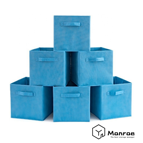 Cestas de almacenamiento para estantes, contenedores organizadores de